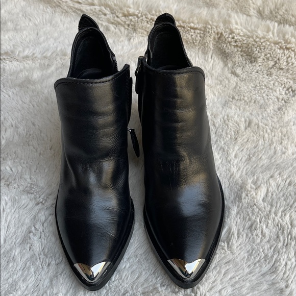 Rebecca Minkoff Seiji stack-heel western boots in black size 7 - Picture 2 of 10